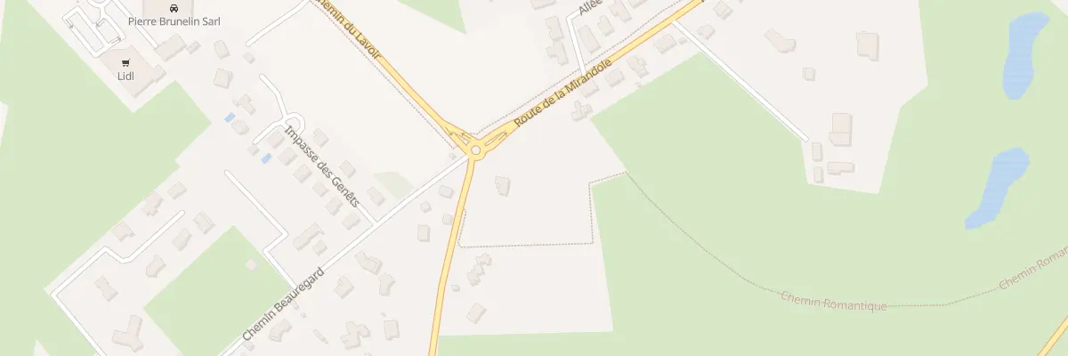 Plan du 739 Rte de la Mirandole à Commelle-Vernay