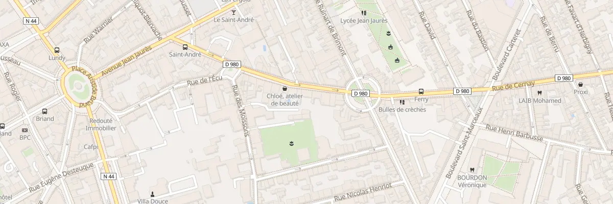 Plan du 34 Rue de Cernay à Reims