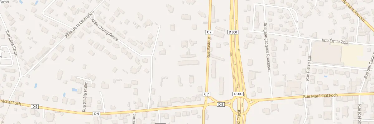 Plan du 121 Rue Pasteur à Riorges