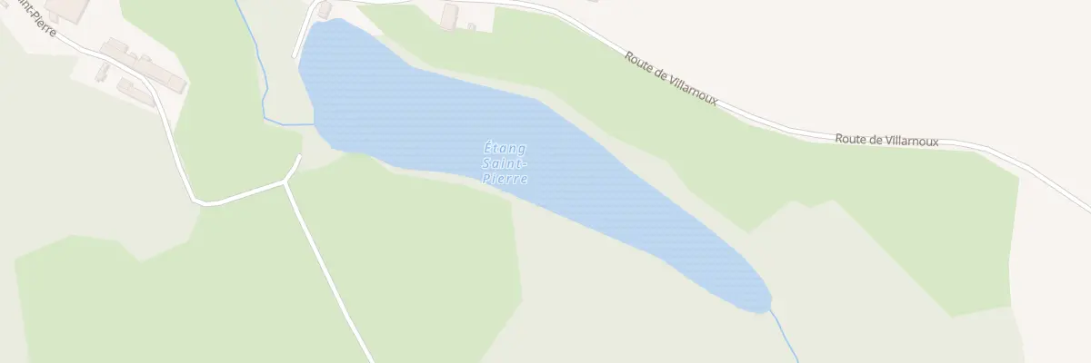 Plan de Etang Saint-pierre à Bussières