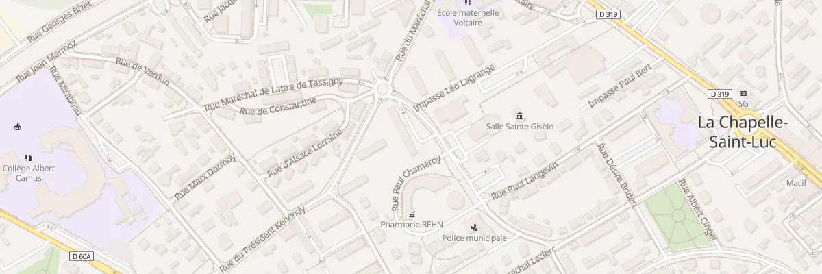 Plan du 7D Rue Léo Lagrange à La Chapelle-Saint-Luc