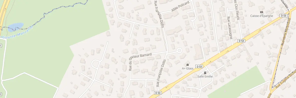 Plan du 213 Rue du Docteur Barnard à Villerest