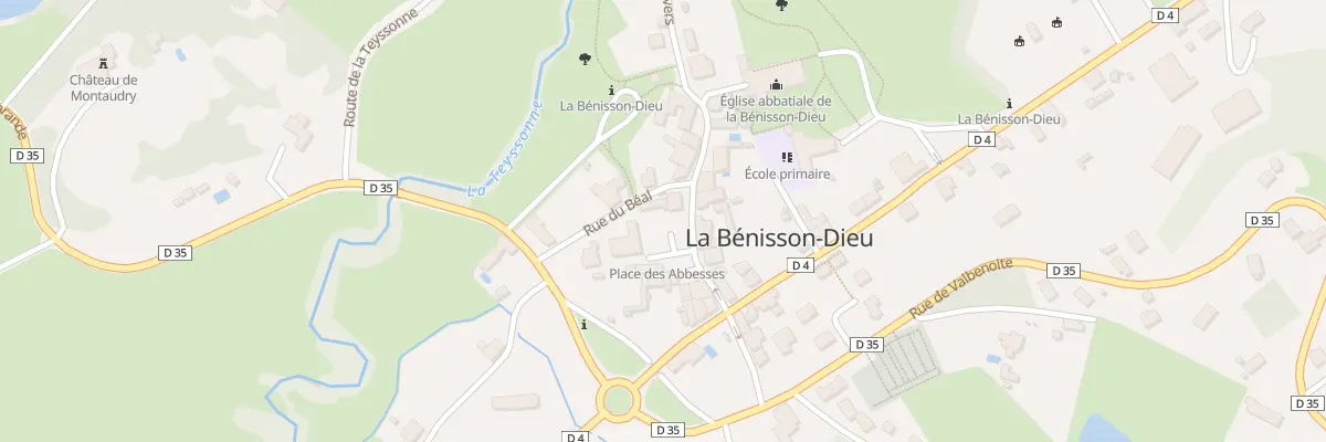 Plan du 3 Rue Bernard de Clairvaux à La Bénisson-Dieu