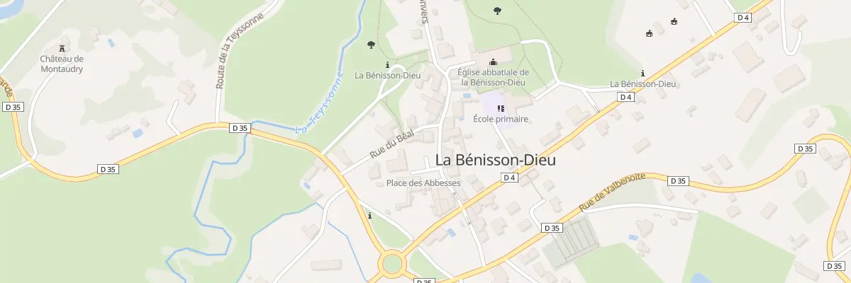 Plan du 3 Rue Bernard de Clairvaux à La Bénisson-Dieu
