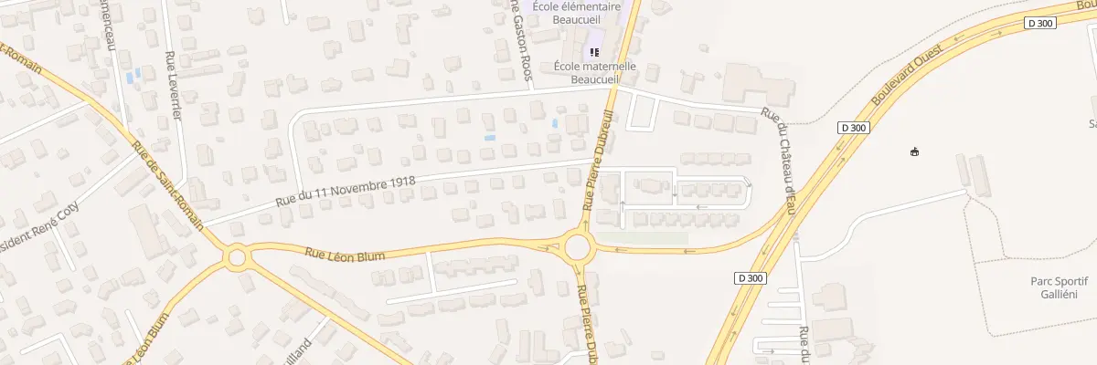 Plan du 33 Rue du Onze Novembre à Riorges