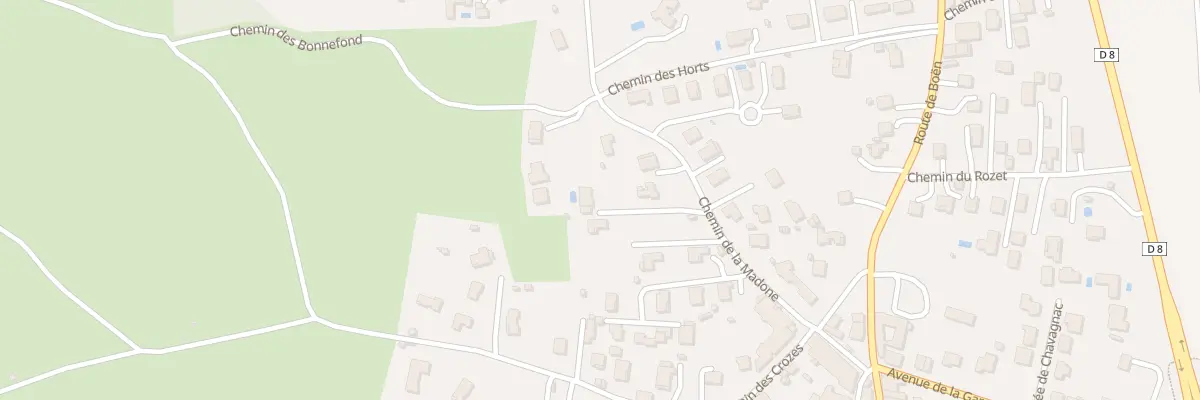 Plan du 131 Che de la Madone à Champdieu