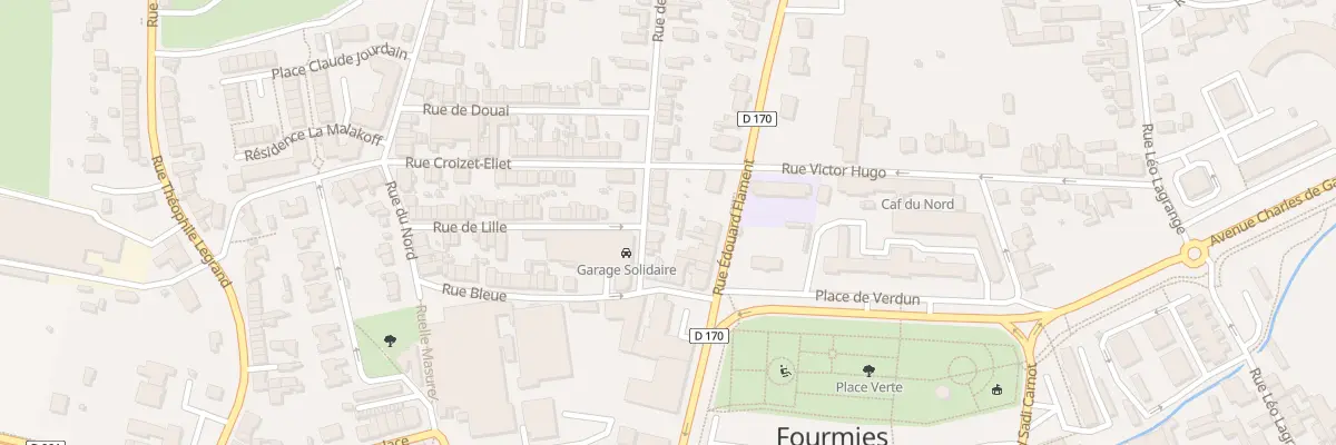 Plan du 6 Rue de la Paix à Fourmies
