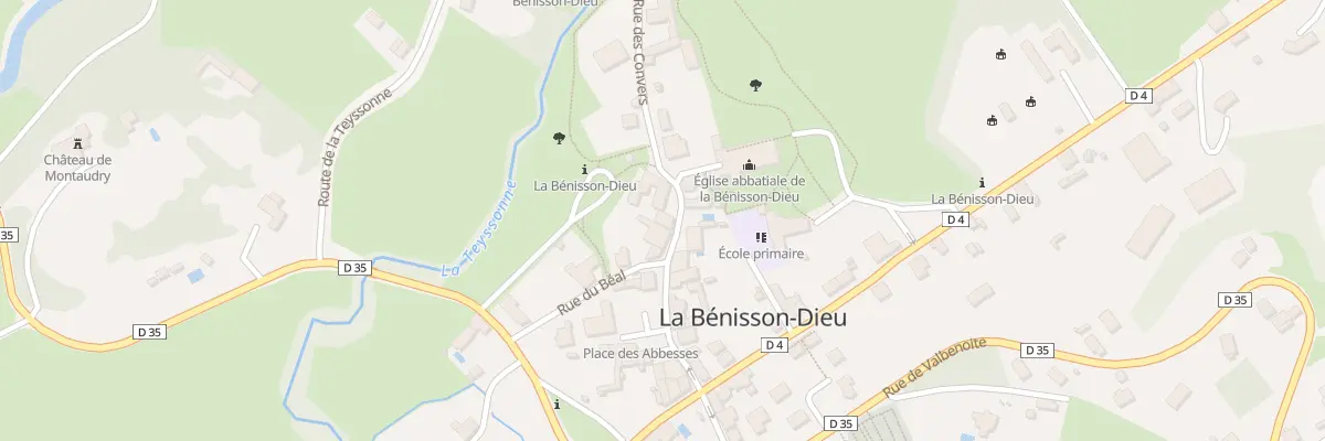 Plan du 7 Rue Bernard de Clairvaux à La Bénisson-Dieu