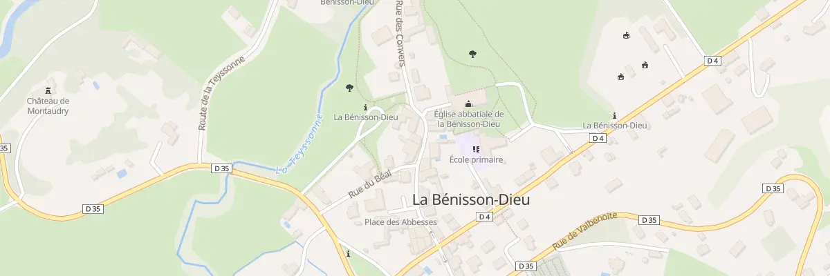 Plan du 7 Rue Bernard de Clairvaux à La Bénisson-Dieu