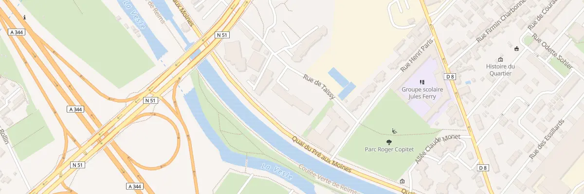 Plan du 10 Rue Bertrand de Vogue à Reims