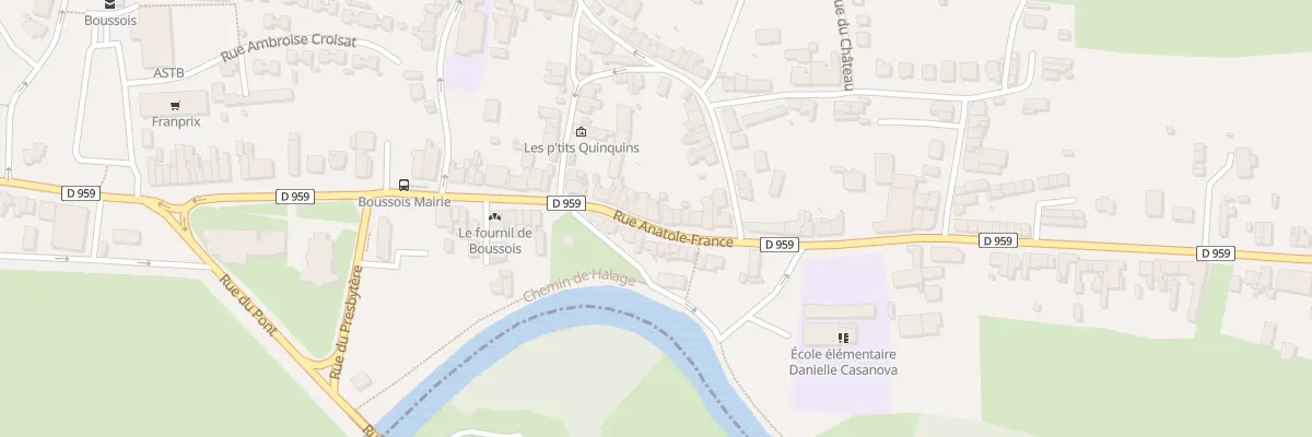 Plan du 61 Rue Anatole France à Boussois