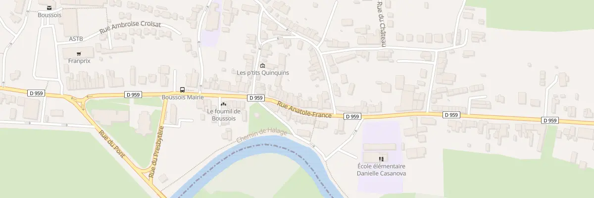 Plan du 63 Rue Anatole France à Boussois