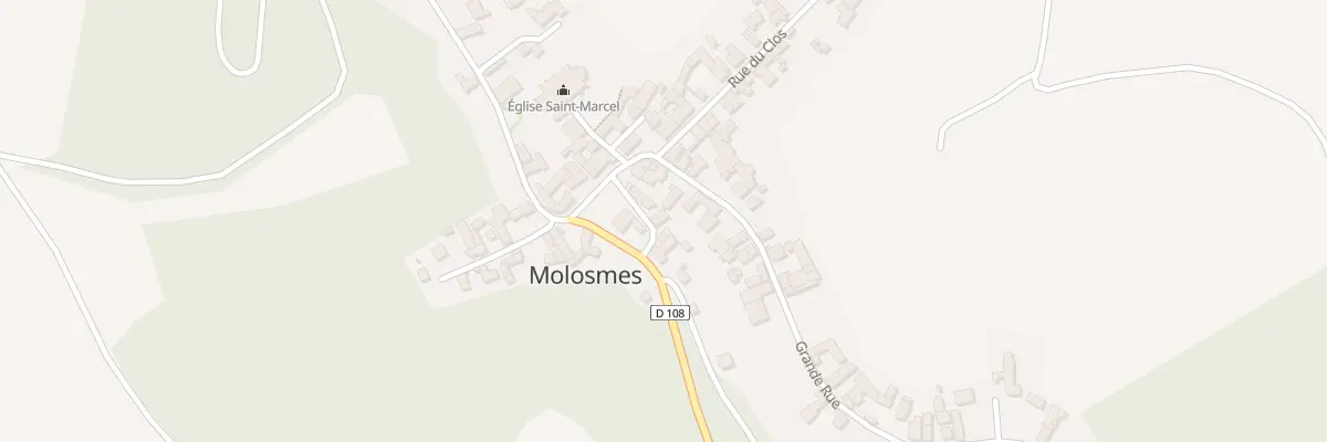 Plan du 2 Le Village à Molosmes