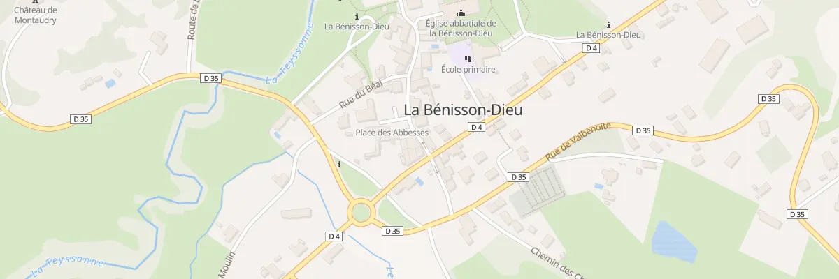 Plan du 1 Rue Bernard de Clairvaux à La Bénisson-Dieu