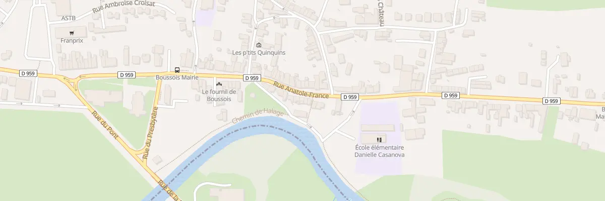 Plan du 34 Rue Anatole France à Boussois