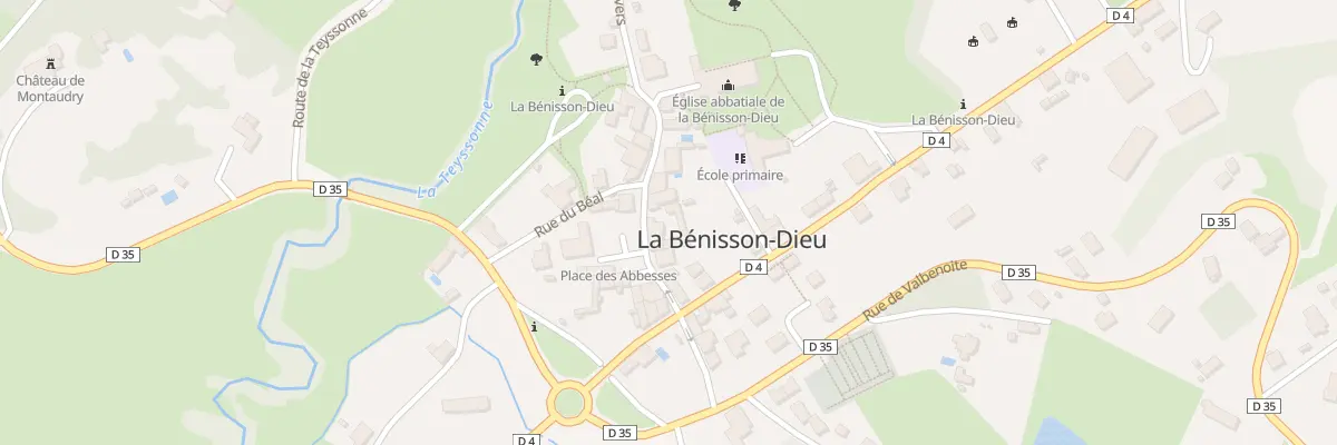 Plan du 6 Rue Bernard de Clairvaux à La Bénisson-Dieu