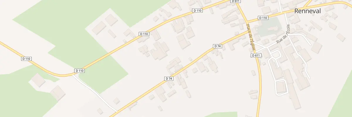 Plan du 5 Rte de Chaourse à Renneval