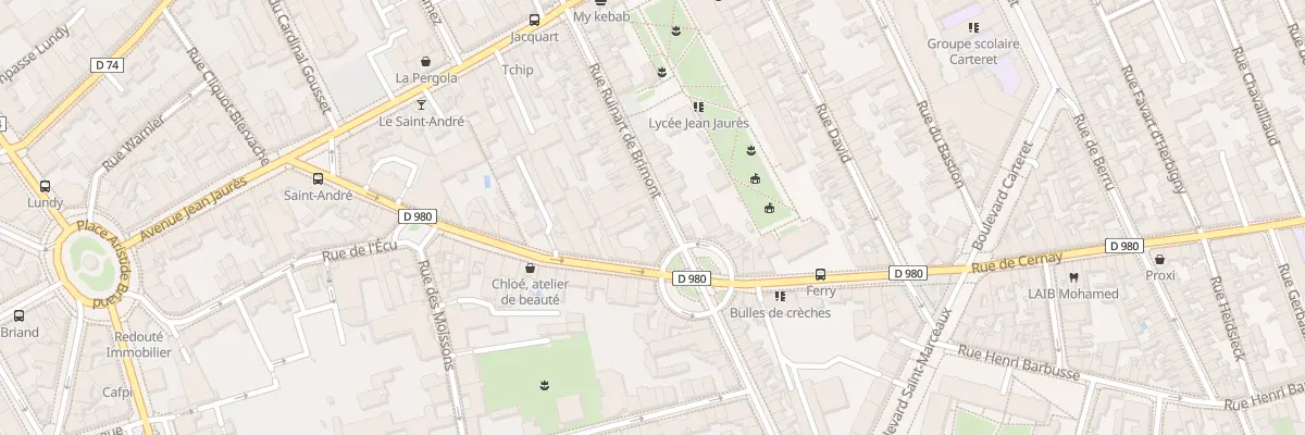 Plan du 42 Rue Ruinart de Brimont à Reims