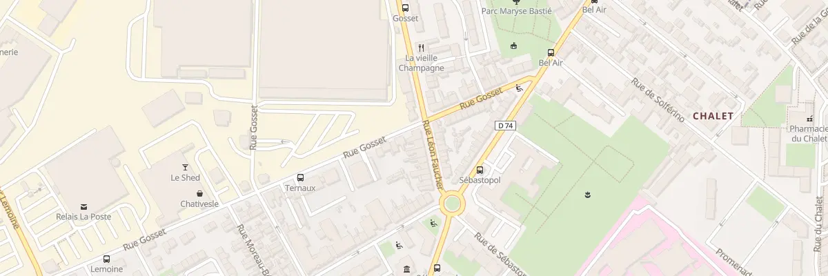 Plan du 15 Rue Léon Faucher à Reims