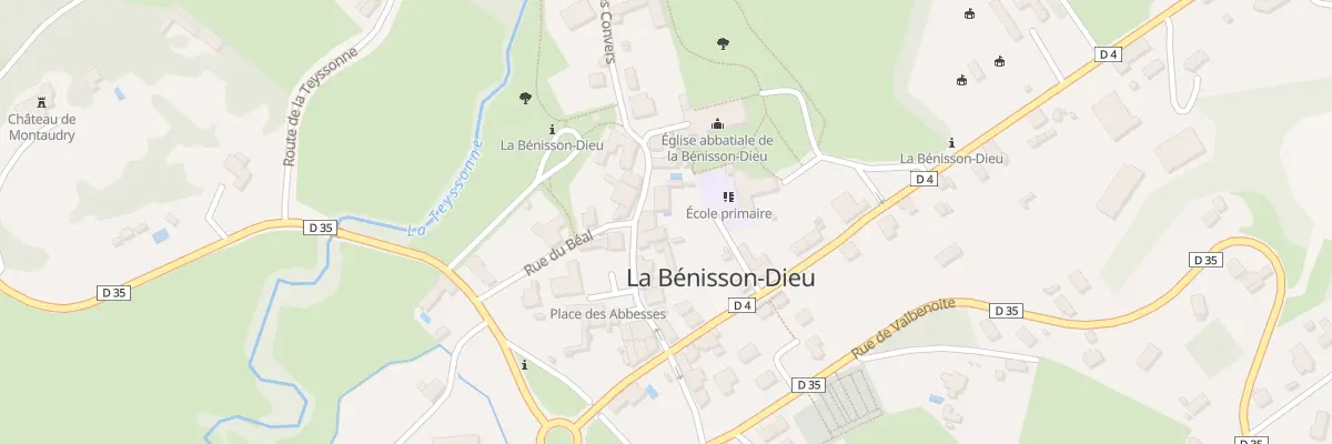 Plan du 10 Rue Bernard de Clairvaux à La Bénisson-Dieu