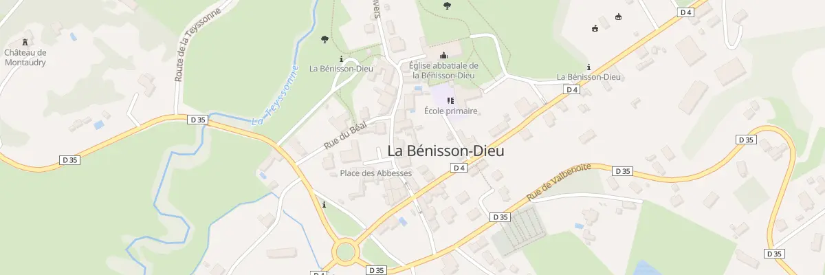Plan du 6 Rue Bernard de Clairvaux à La Bénisson-Dieu