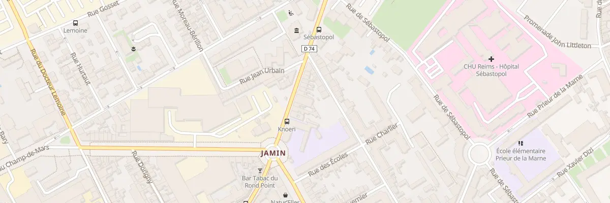 Plan du 10 Rue de Bétheny à Reims