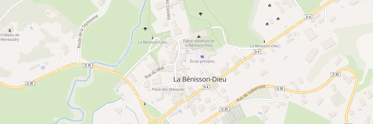 Plan du 10 Rue Bernard de Clairvaux à La Bénisson-Dieu