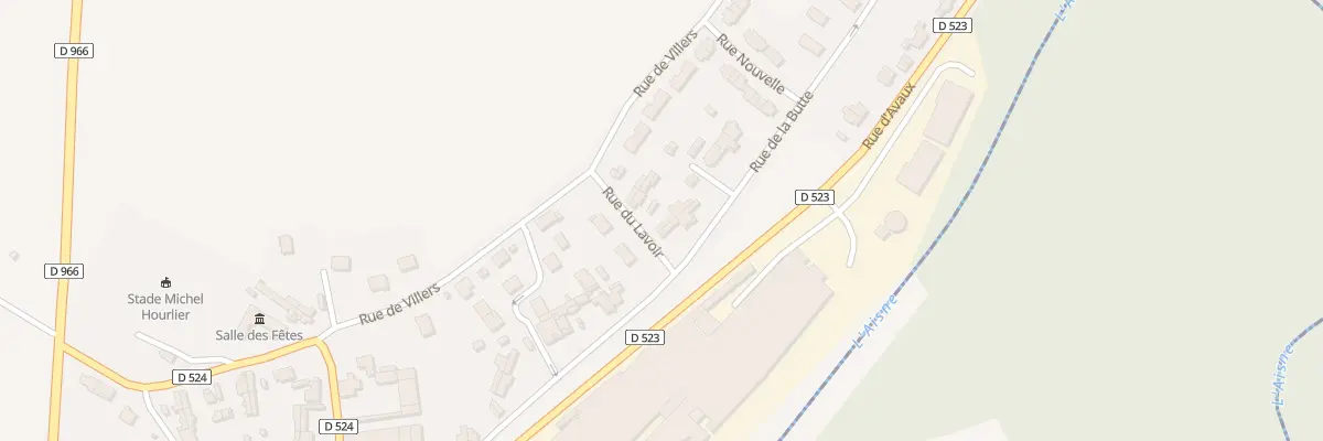 Plan du 2 Rue du Lavoir à Évergnicourt