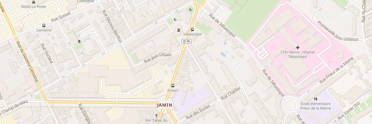 Plan du 18 Rue de Bétheny à Reims