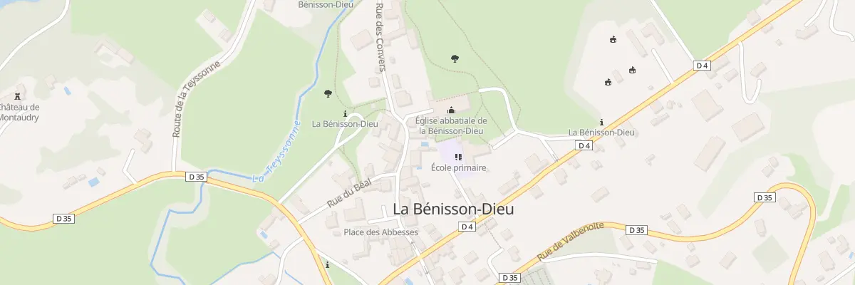 Plan du 14 Rue Bernard de Clairvaux à La Bénisson-Dieu
