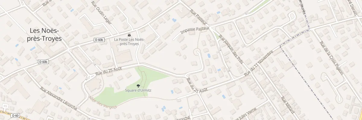 Plan du 15 Rue du Vingt Cinq Aout aux Noës-près-Troyes