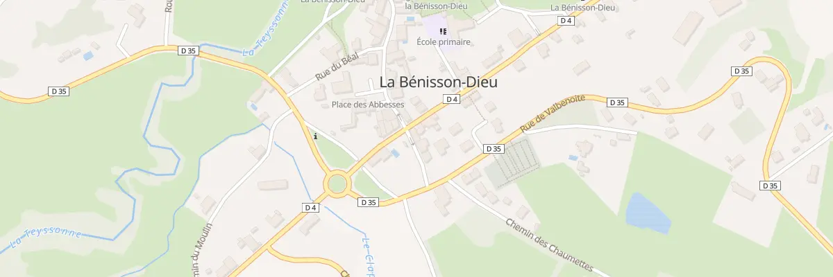 Plan du 1 Rue du Relais de Poste à La Bénisson-Dieu