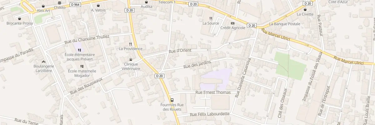 Plan du 5 Rue des Jardins à Fourmies