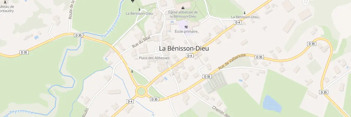 Plan du 7 Rue des Comtes du Forez à La Bénisson-Dieu