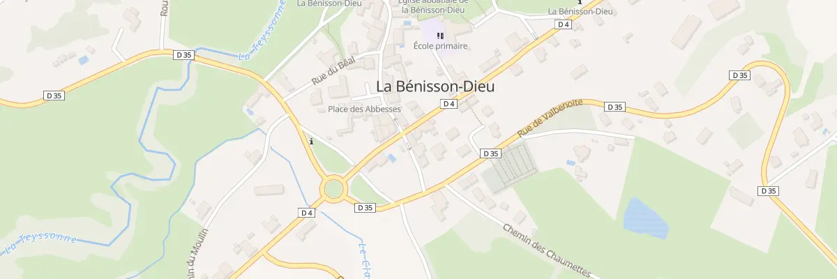 Plan du 1 Rue du Relais de Poste à La Bénisson-Dieu