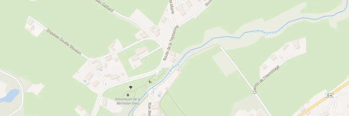 Plan du 4 Rte de la Teyssonne à La Bénisson-Dieu