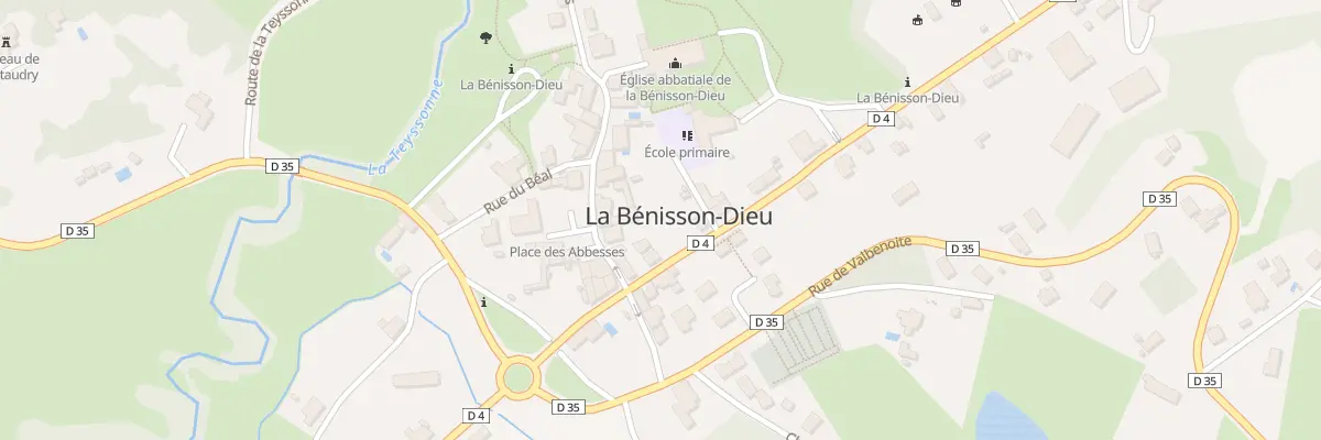 Plan du 2 Rue Bernard de Clairvaux à La Bénisson-Dieu