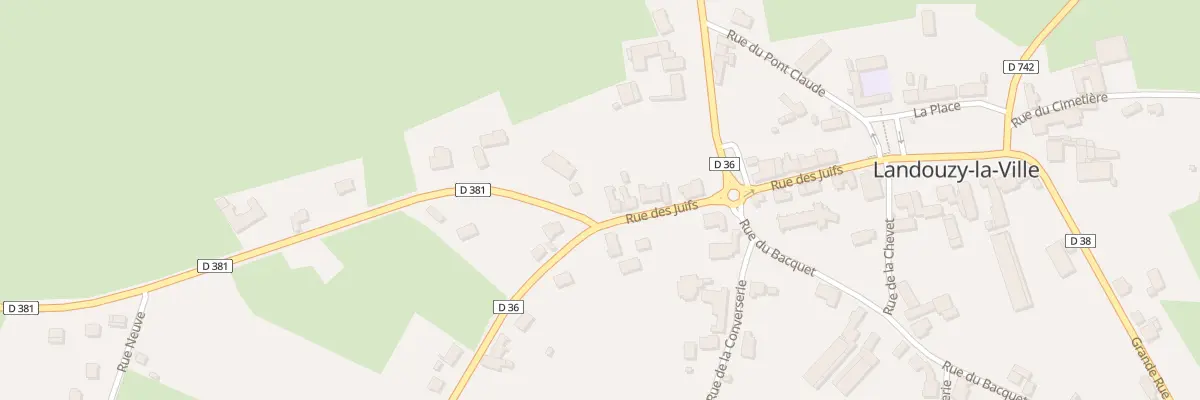 Plan du 28 Rue des Juifs à Landouzy-la-Ville