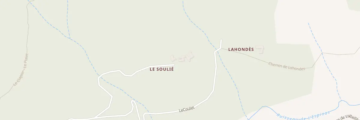 Plan du 365 Che du Soulier à Malarce-sur-la-Thines