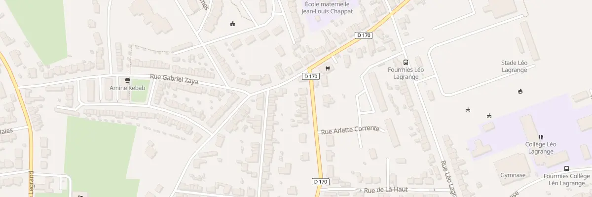 Plan du 59 Rue Edouard Flament à Fourmies