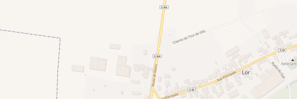 Plan du 7 Rte de Reims à Lor