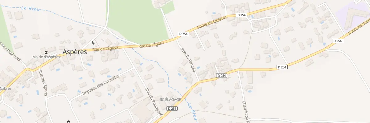 Plan du 1 Rue du Temple à Aspères