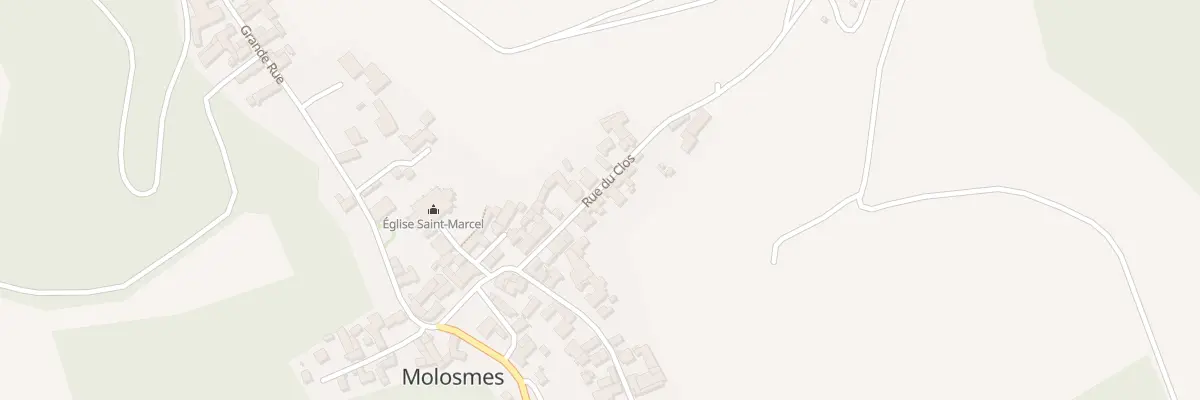 Plan du 11 Rue du Clos à Molosmes