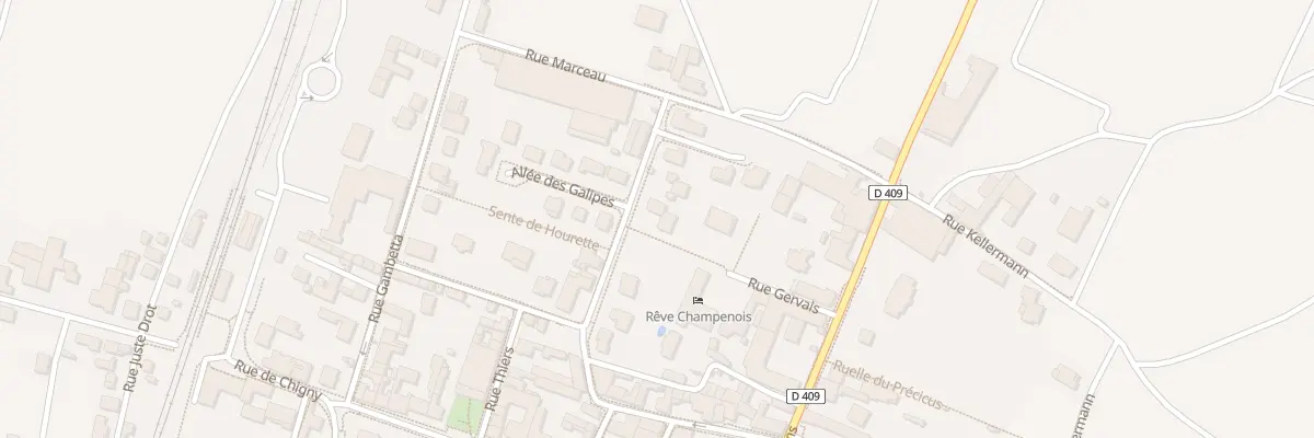 Plan du 10 Rue des Portes des Champs à Rilly-la-Montagne
