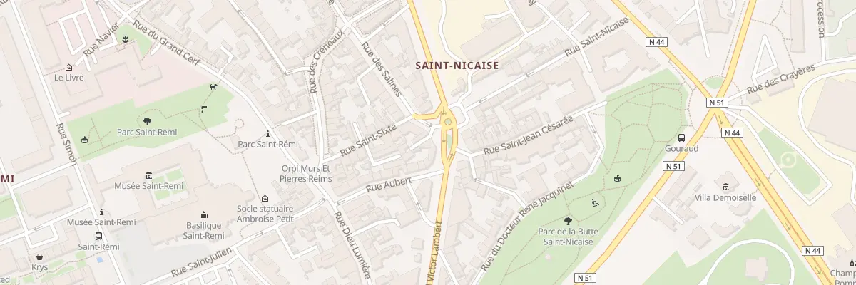 Plan du 6 Pl Saint-Nicaise à Reims