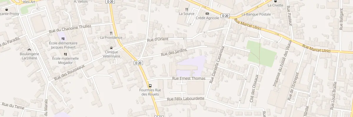 Plan du 10 Rue des Jardins à Fourmies