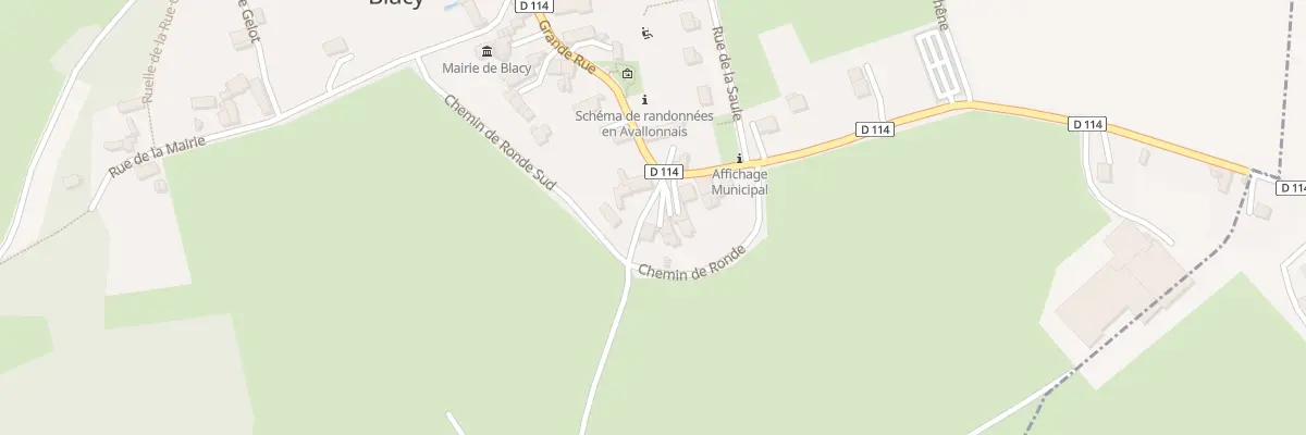 Plan du 1 Rue des Demoiselles de Cussy à Blacy