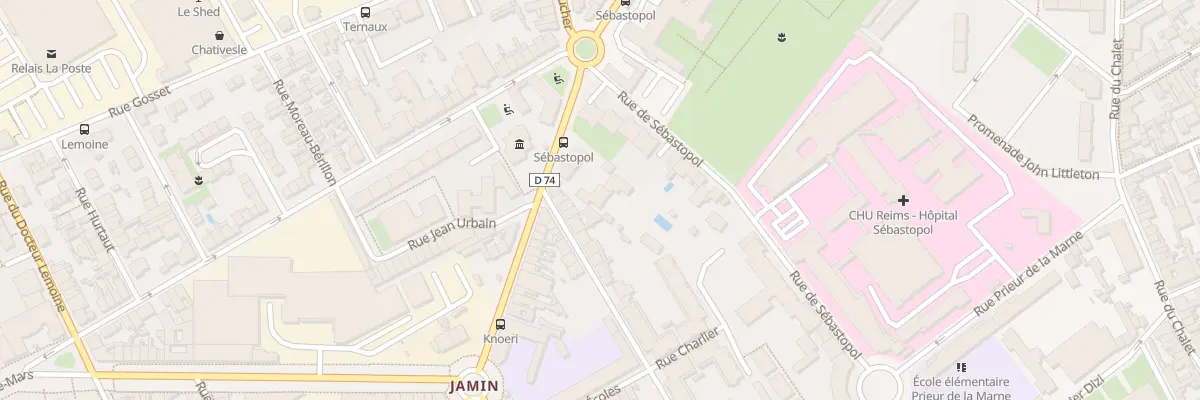 Plan du 30 Rue de Bétheny à Reims