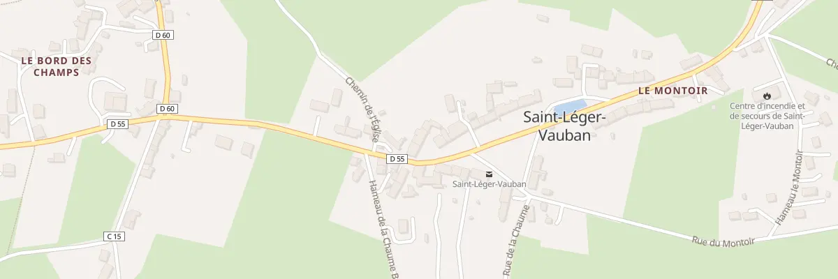 Plan du 2 Rue Marc Hénard à Saint-Léger-Vauban