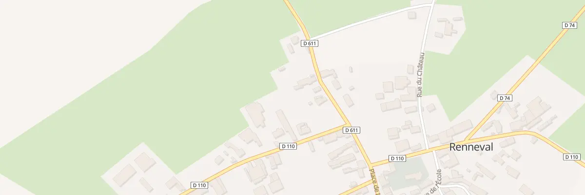 Plan du 10 Rte de Dagny-lambercy à Renneval
